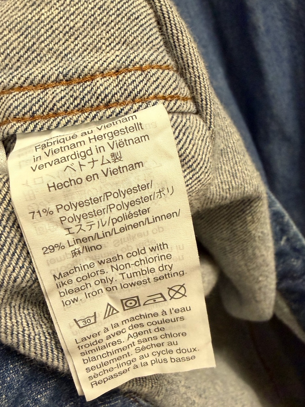 MADEWELL Denim Patch Pocket Popover Shirtdress Blue Size XL - Picture 9 of 10